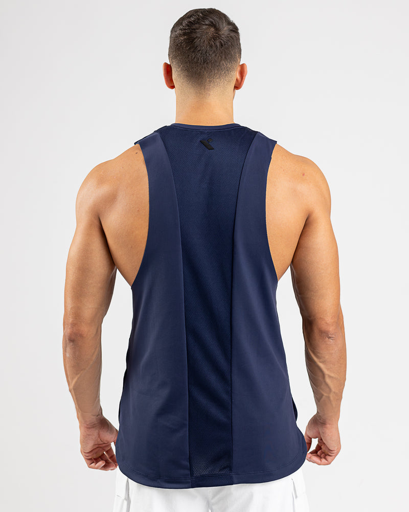 Icon Cut Off Stringer-Dark Blue