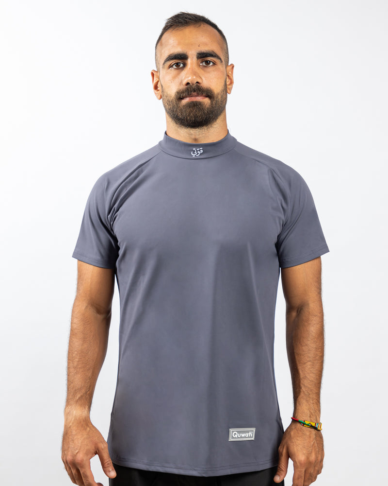 Shield Tee - Cool Grey