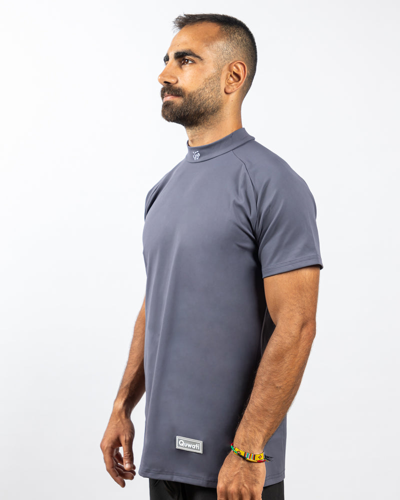 Shield Tee - Cool Grey