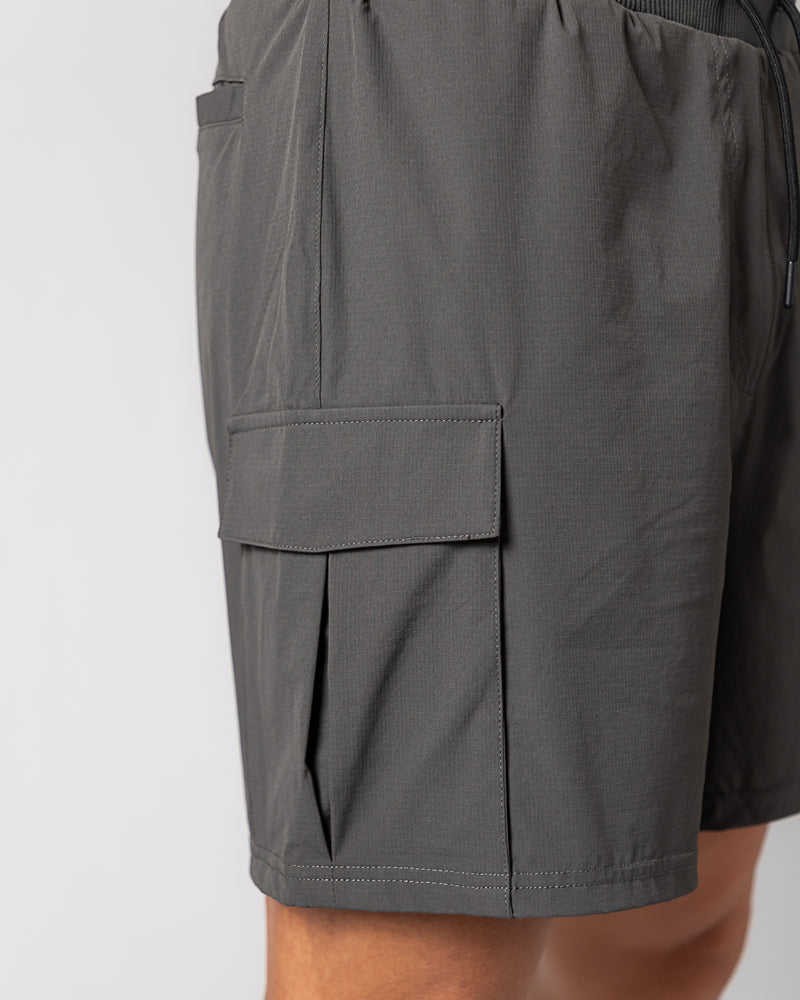 Icon 2-in-1 Cargo Shorts-Grey