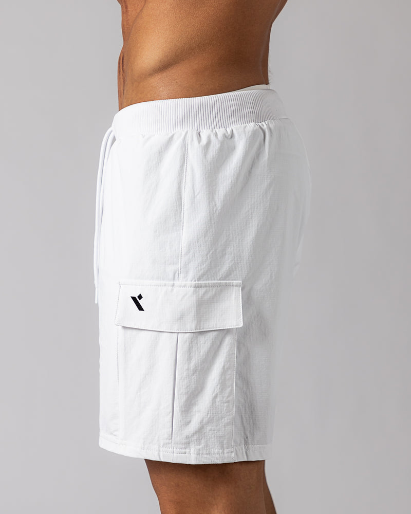 Icon 2-in-1 Cargo Shorts-White