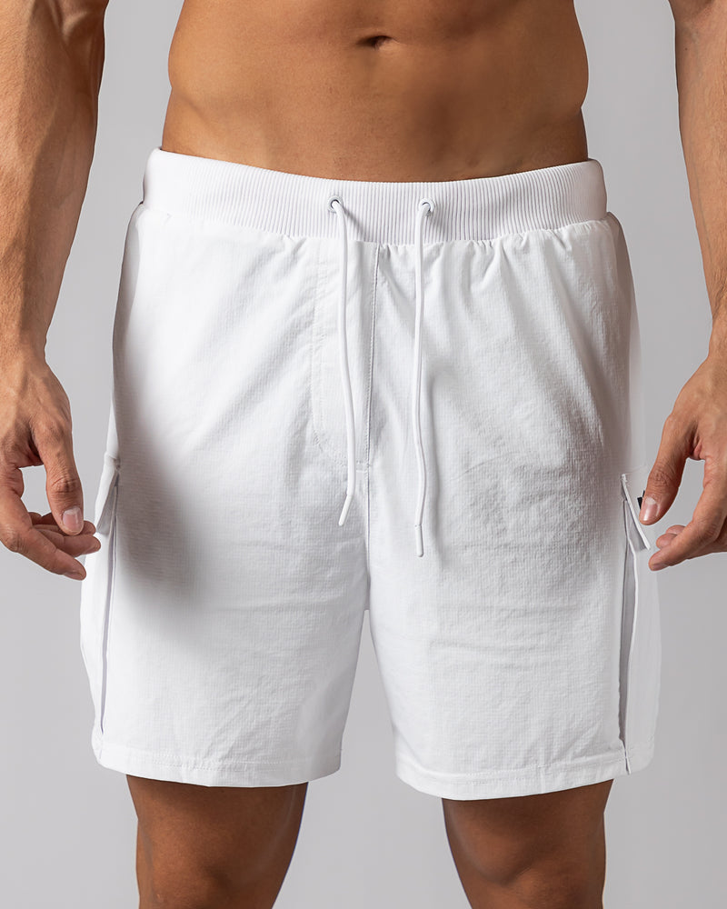 Icon 2-in-1 Cargo Shorts-White