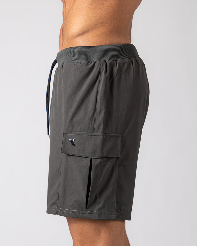Icon 2-in-1 Cargo Shorts-Grey