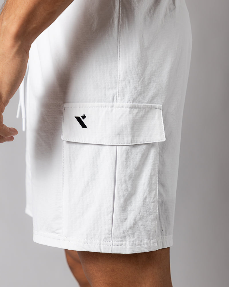 Icon 2-in-1 Cargo Shorts-White