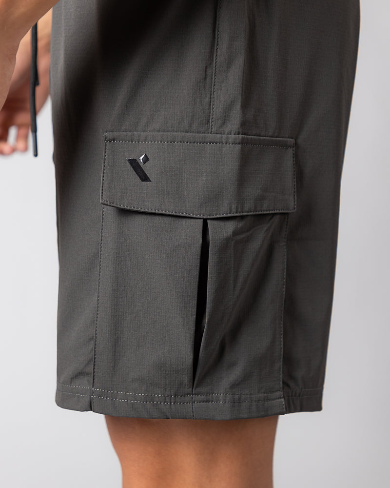 Icon 2-in-1 Cargo Shorts-Grey