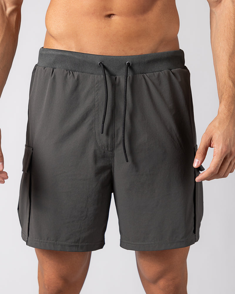 Icon 2-in-1 Cargo Shorts-Grey
