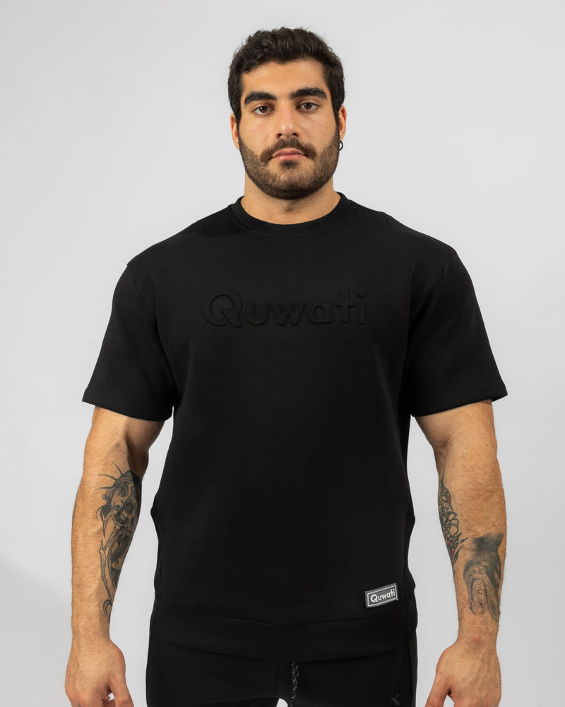 Shield Men Half Sleeve Pullover - Black