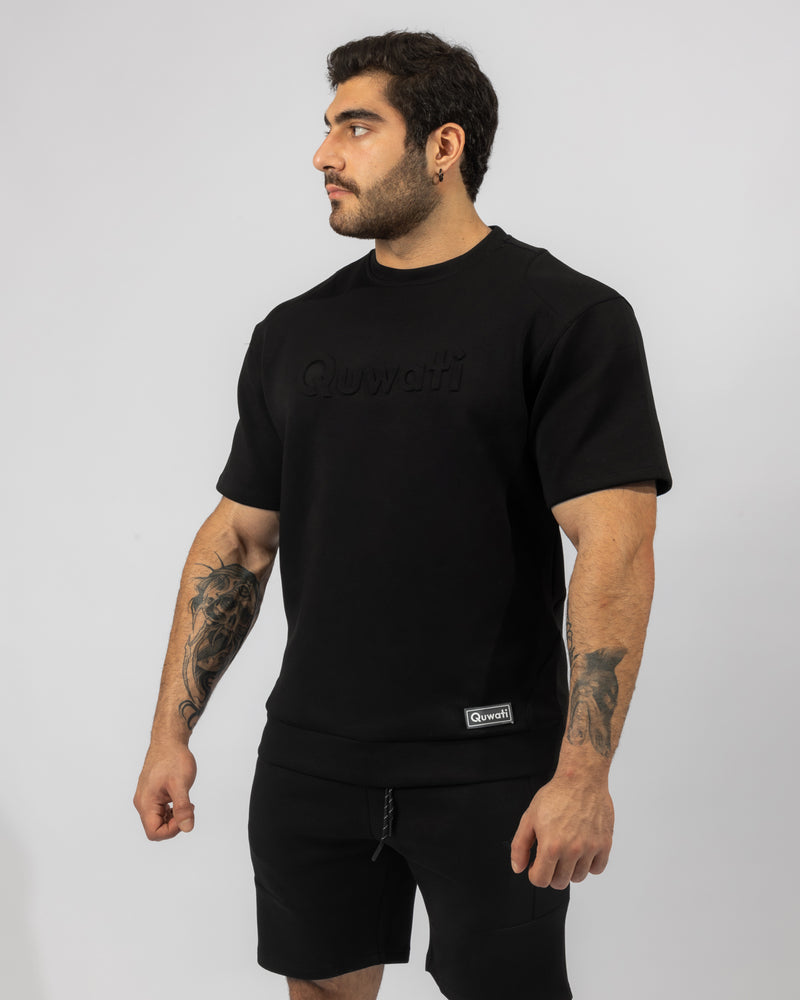 Shield Men Half Sleeve Pullover - Black
