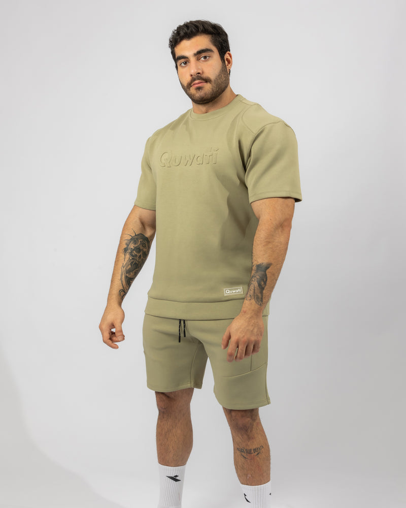 Shield Men Half Sleeve Pullover - Light Green