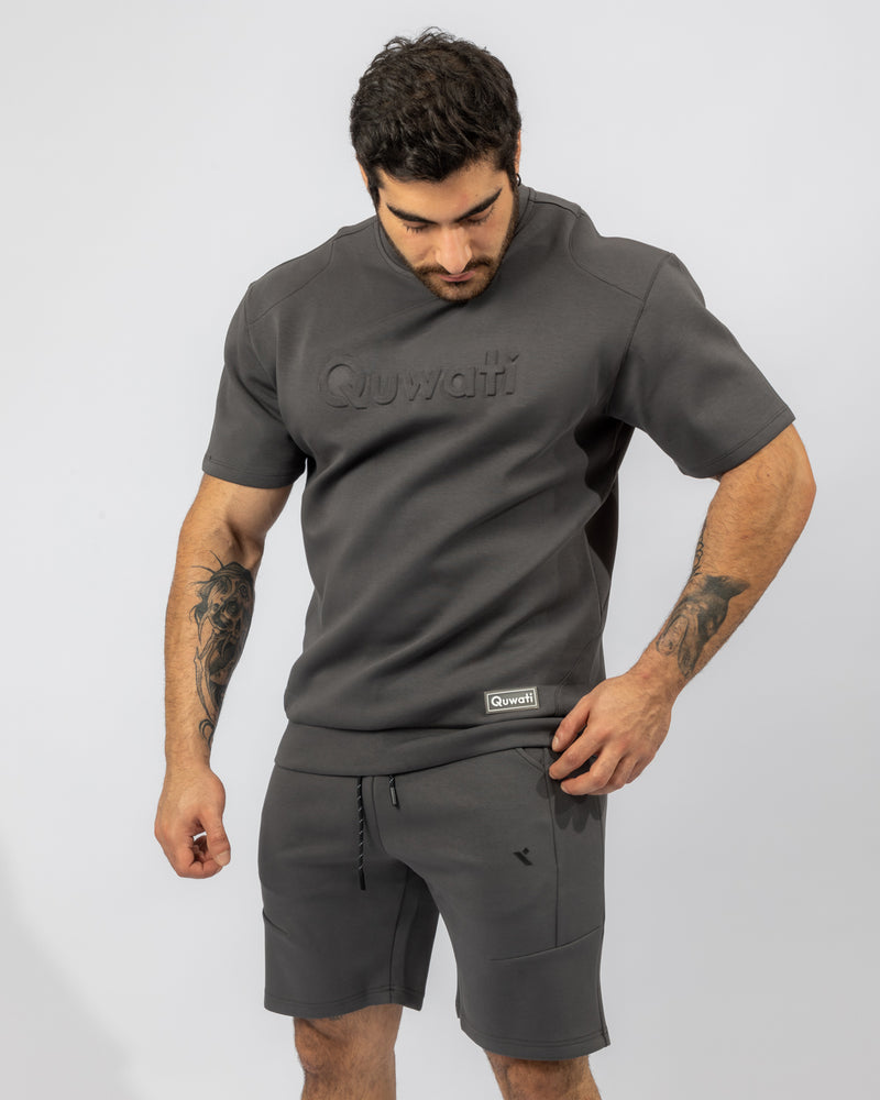 Shield Men Half Sleeve Pullover - Dark Grey