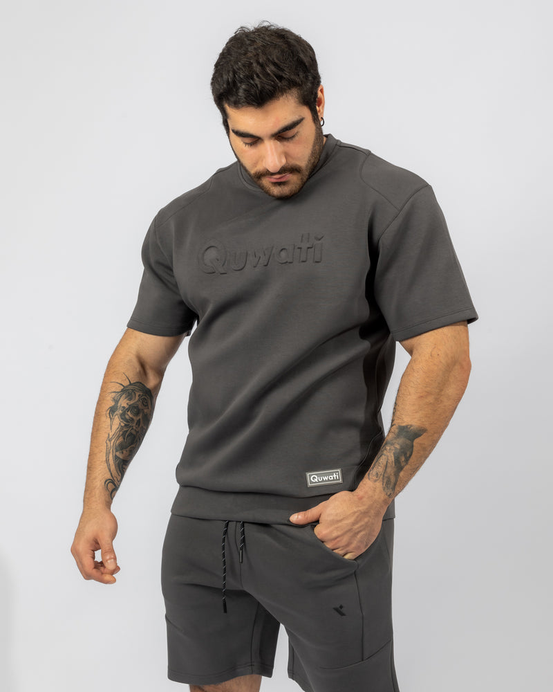 Shield Men Half Sleeve Pullover - Dark Grey