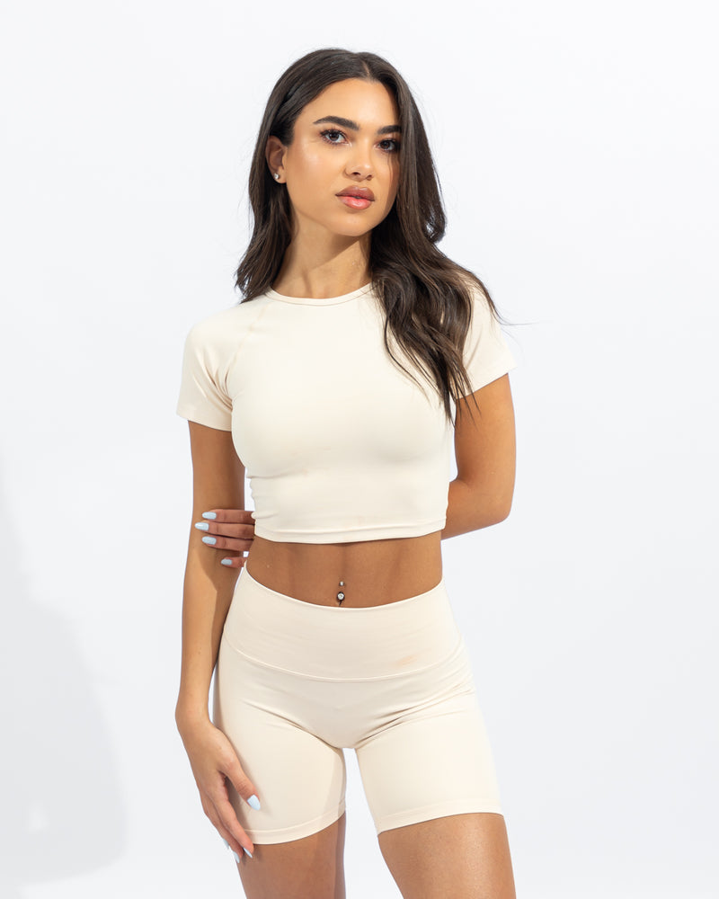 Power Cycling Shorts - Beige