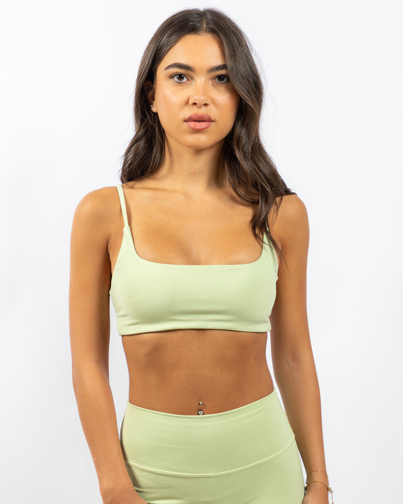 Power Criss Cross Bra - Light Green