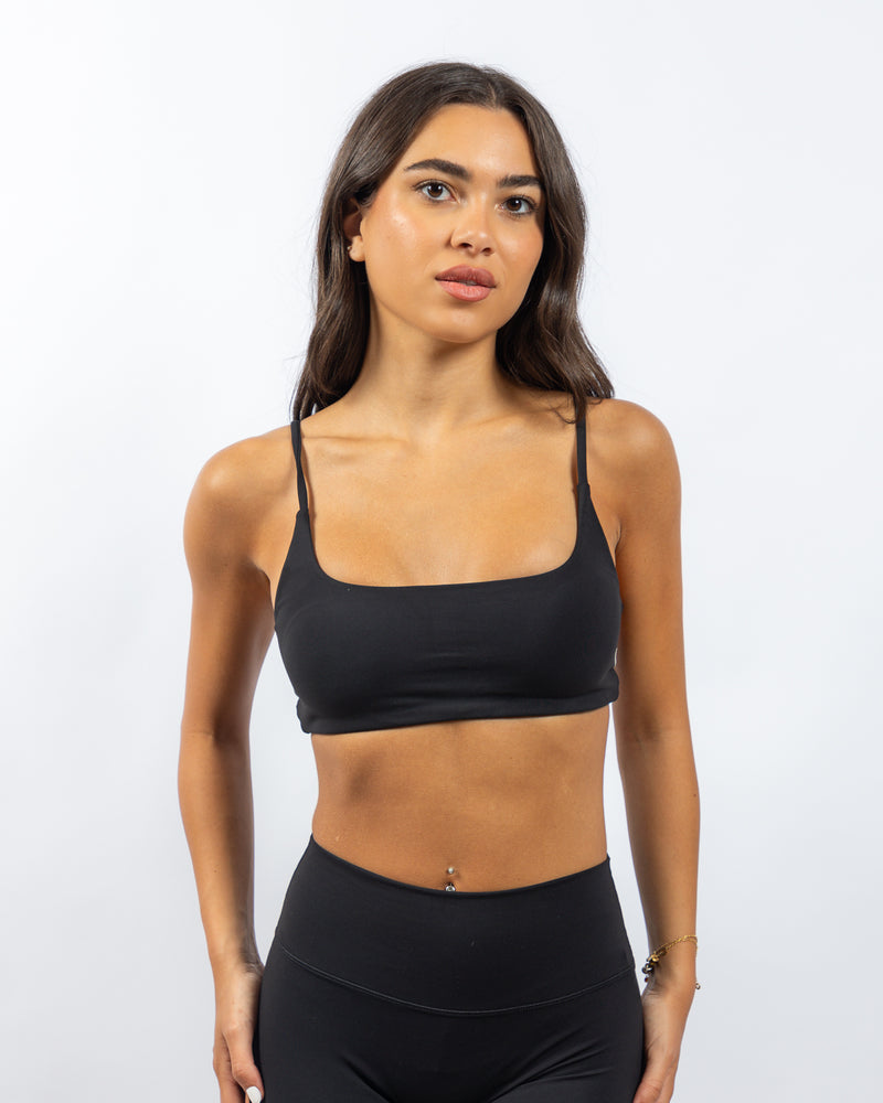 Power Criss Cross Bra - Black