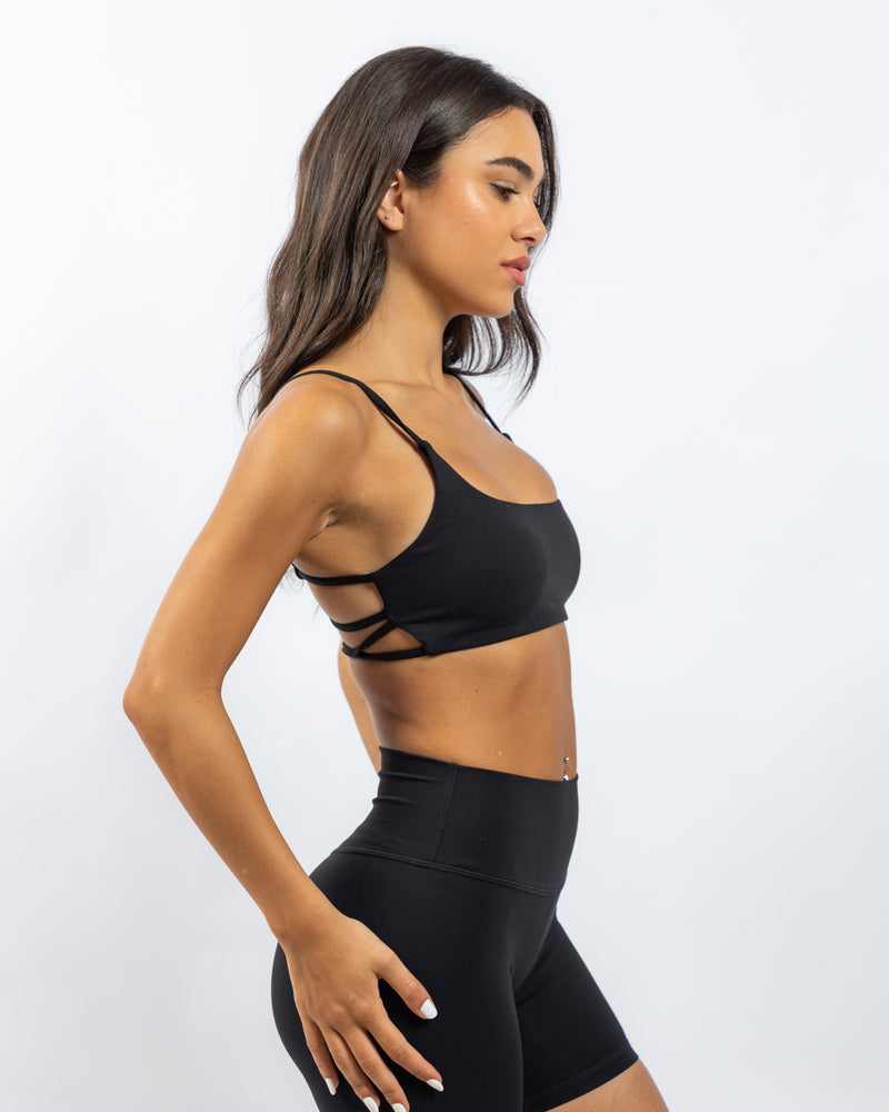 Power Criss Cross Bra - Black
