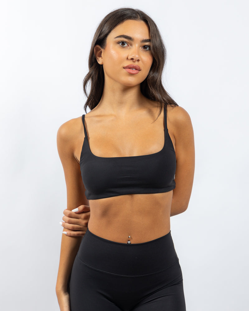 Power Criss Cross Bra - Black