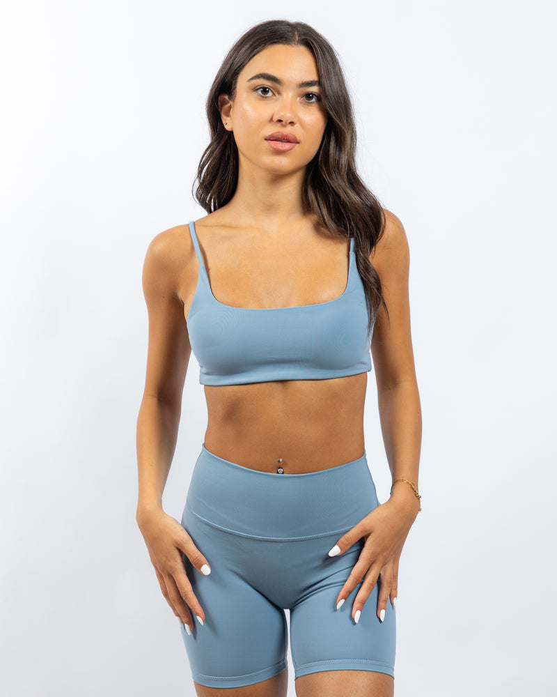 Power Criss Cross Bra - Sky