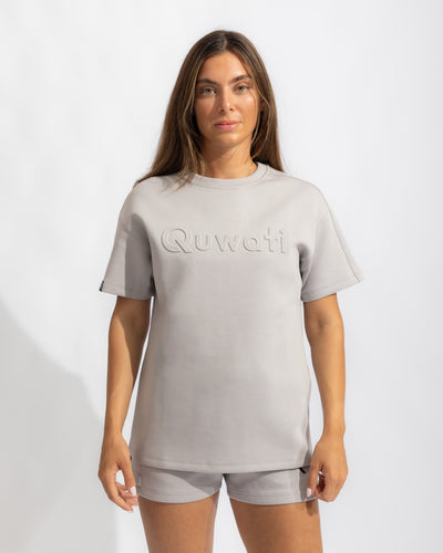 Shield Women Half Sleeve Pullover - Light Grey