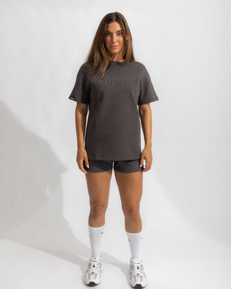 Shield Women Half Sleeve Pullover - Dark Grey