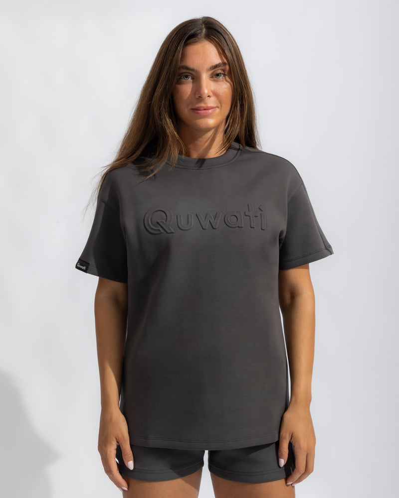 Shield Women Half Sleeve Pullover - Dark Grey