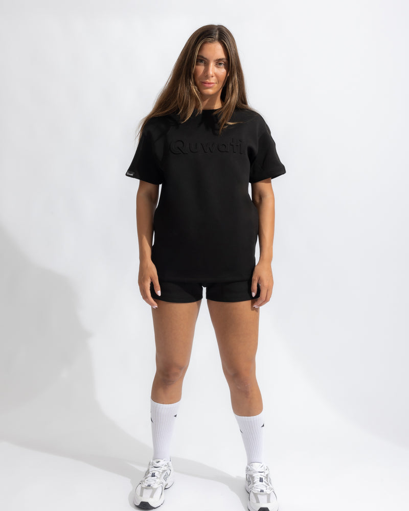 Shield Women Half Sleeve Pullover - Black