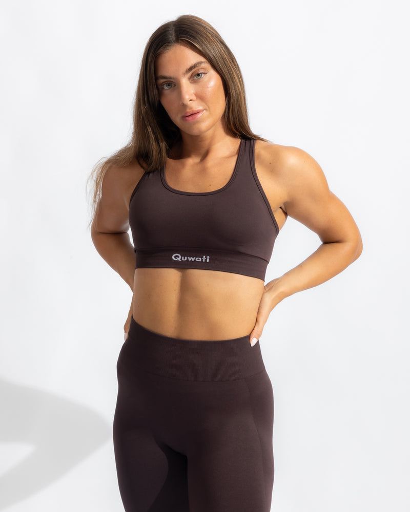 Seamless Bra - Black Coffee