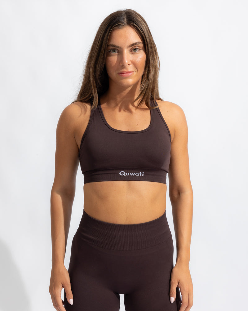 Seamless Bra - Black Coffee