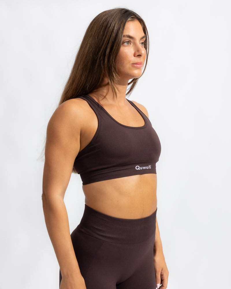 Seamless Bra - Black Coffee