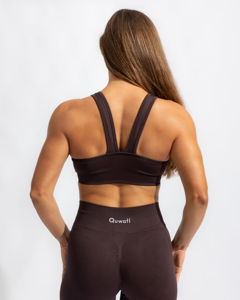 Seamless Bra - Black Coffee