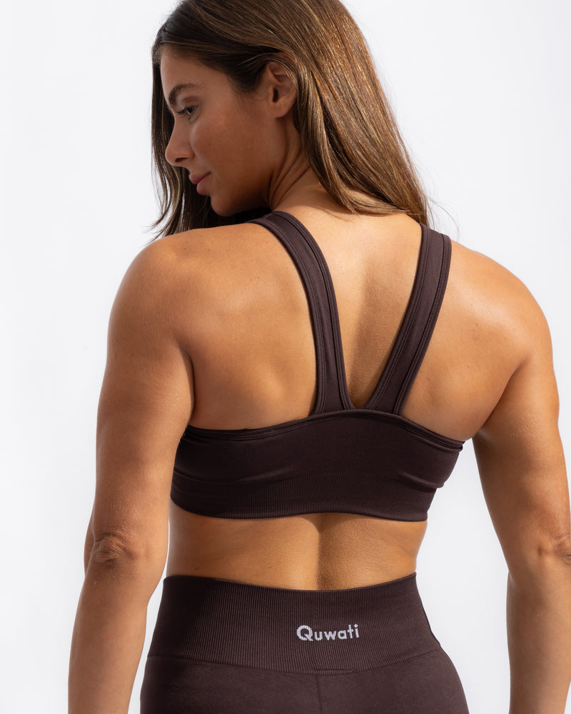 Seamless Bra - Black Coffee