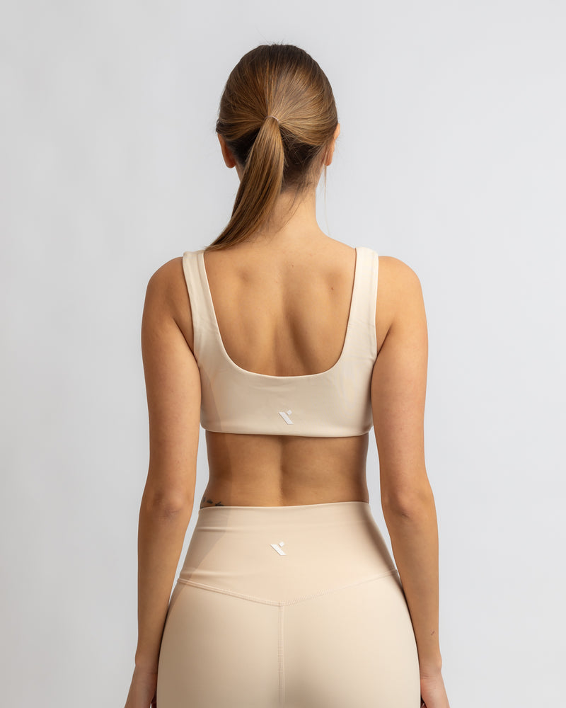 Power Twist Bra - Beige