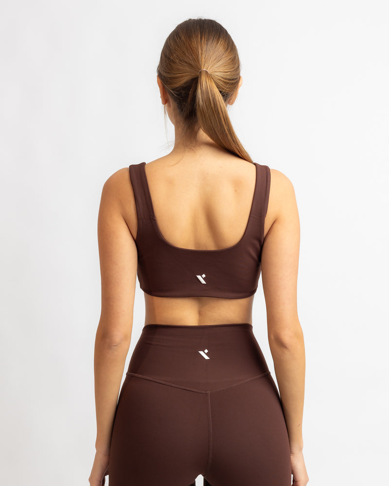 Power Twist Bra - Black Coffee