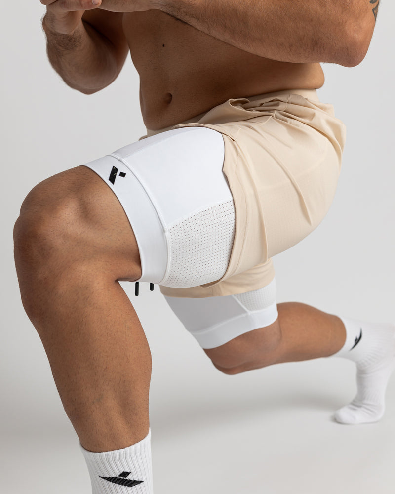 Power 2-in-1 Shorts - Cream