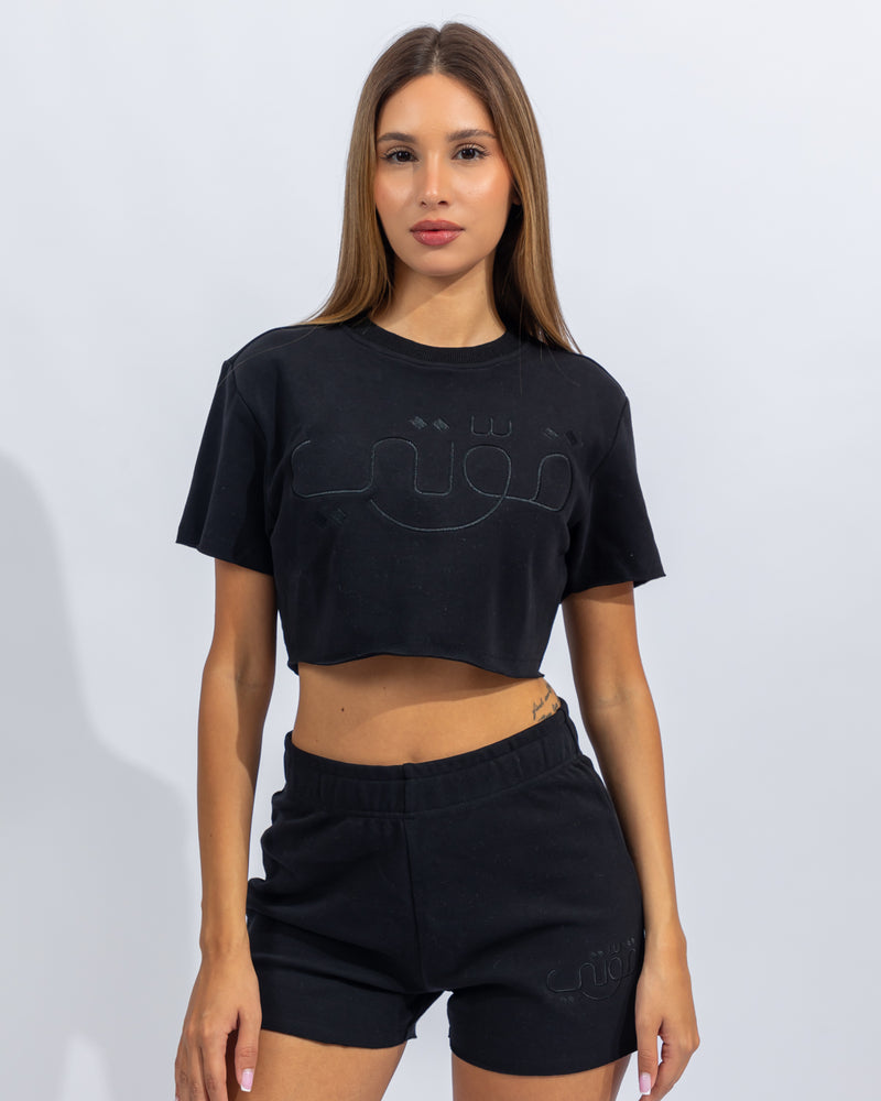 Atlas Crop Top - Black