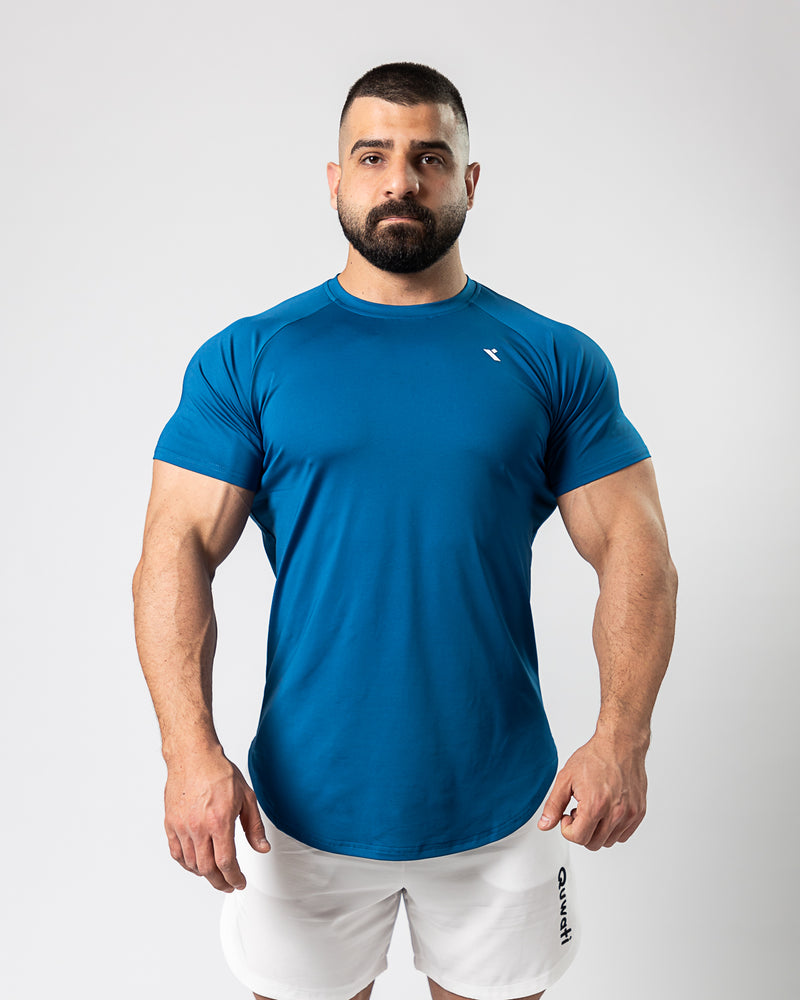 Icon Muscle Tee-Blue