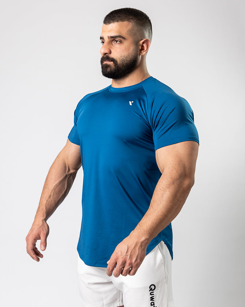 Icon Muscle Tee-Blue