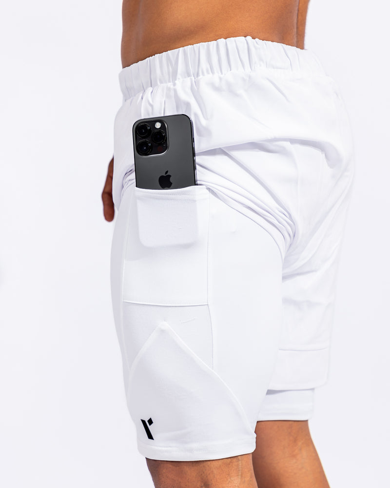 Reps 2-in-1 Shorts - White