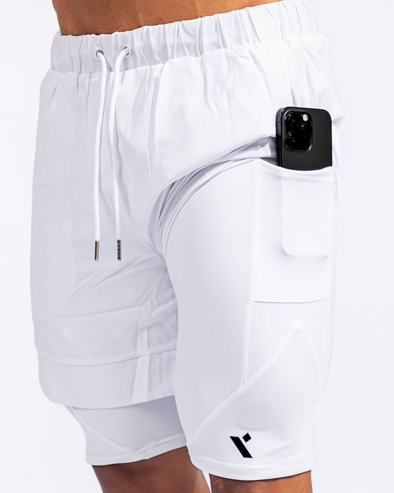 Reps 2-in-1 Shorts - White