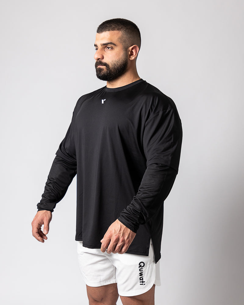 Icon Long Sleeve Shirt-Black