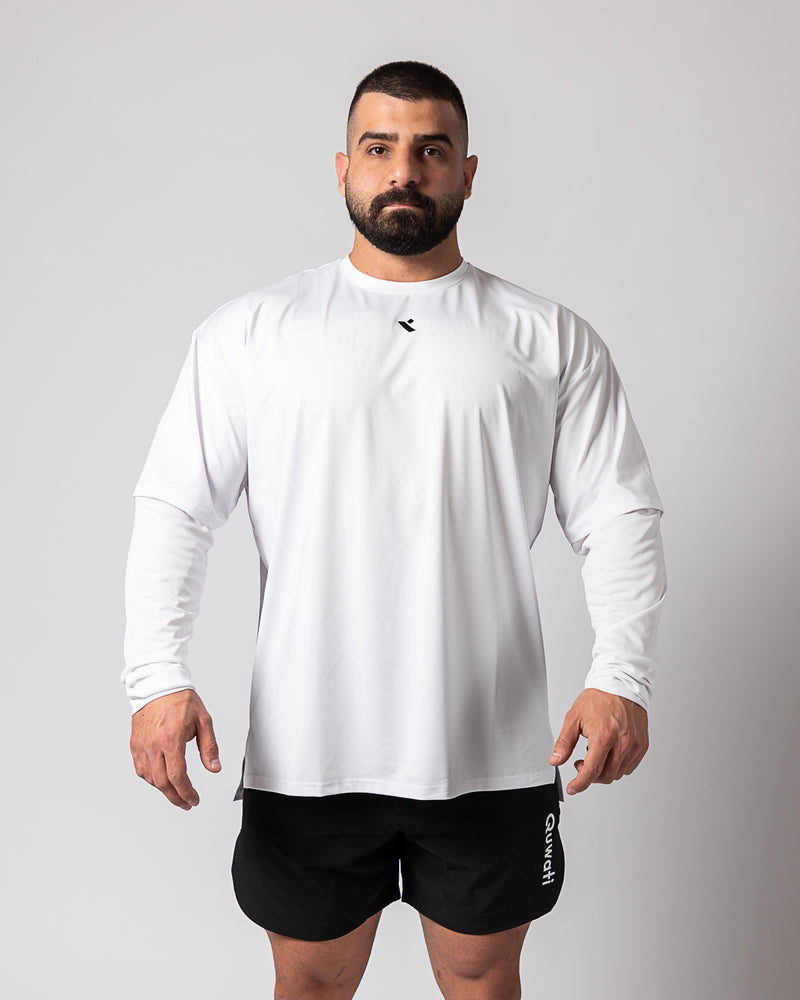 Icon Long Sleeve Shirt-White