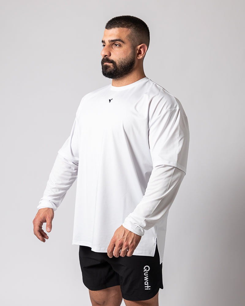 Icon Long Sleeve Shirt-White