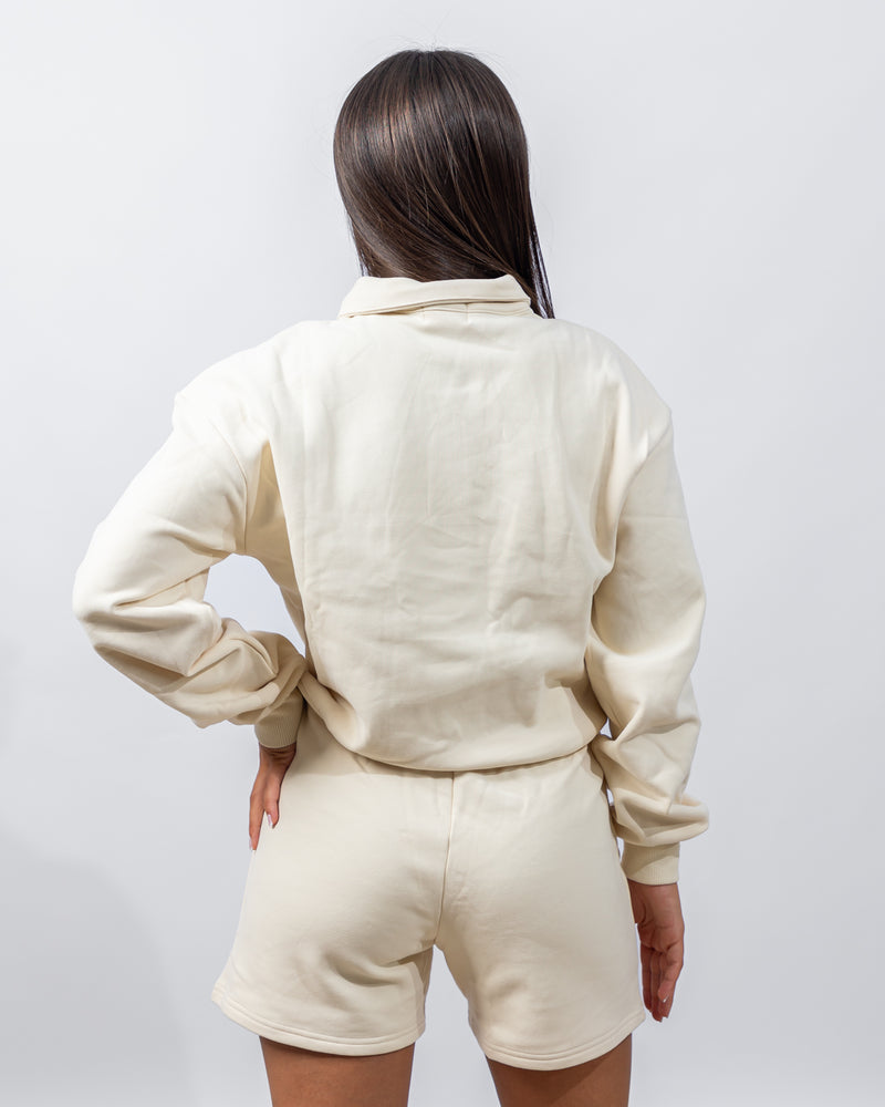 Power Half Zip - Beige
