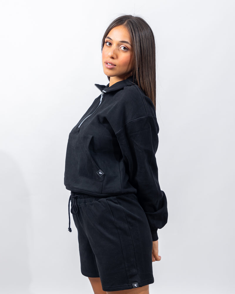 Power Half Zip - Black