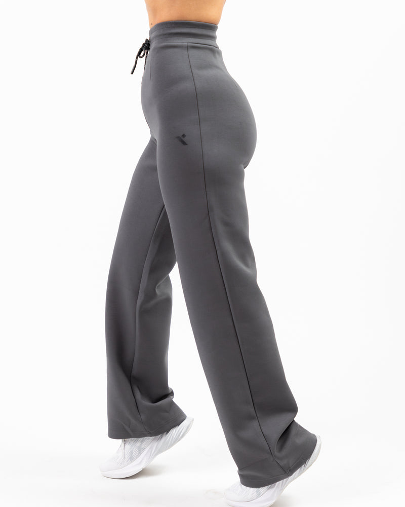 Shield Wide Leg Pants - Dark Grey