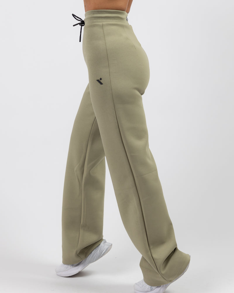 Shield Wide Leg Pants - Light Green