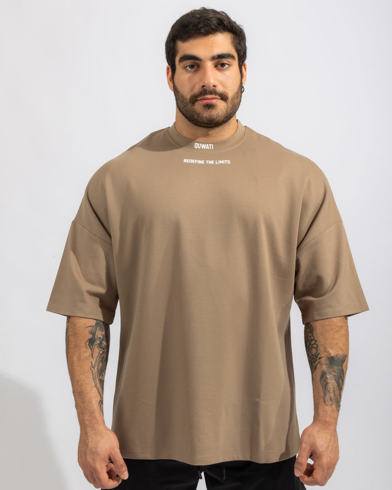 Power Oversized Tee - Brown