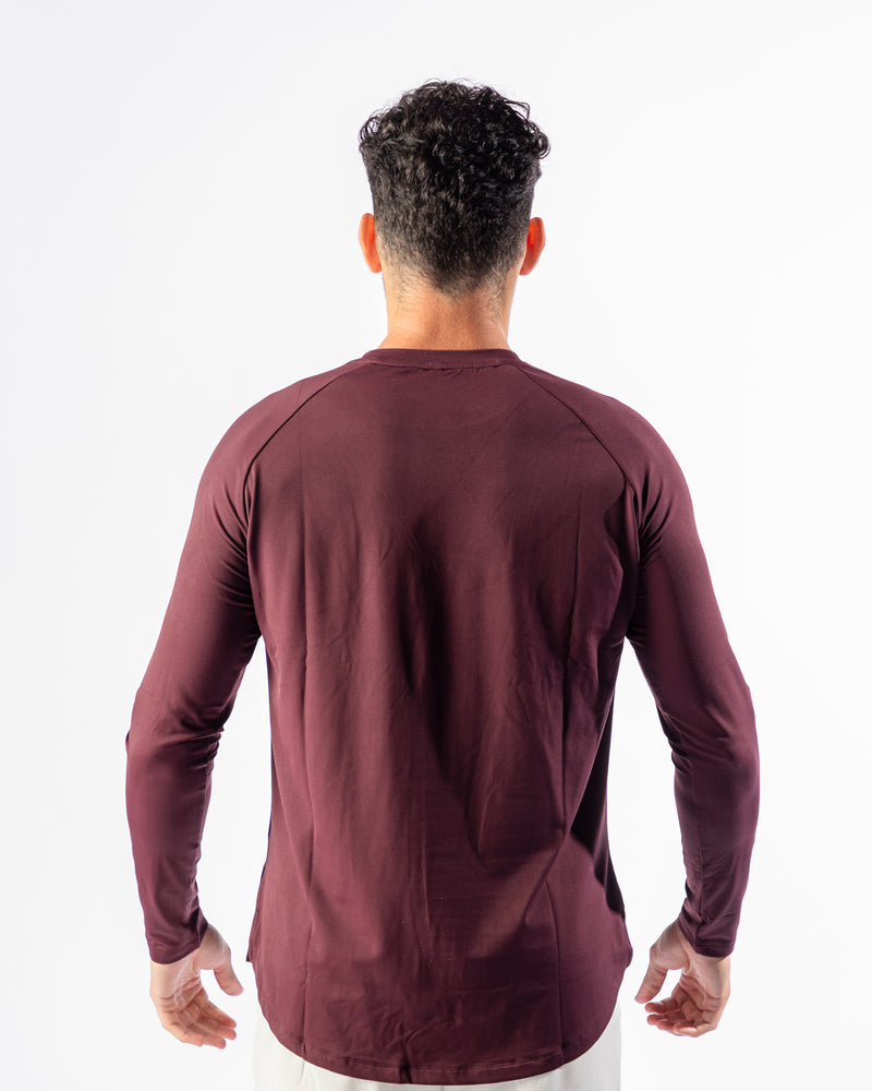 Momentum Long Sleeve Tee-Red