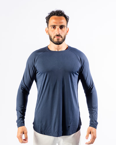 Momentum Long Sleeve Tee-Blue