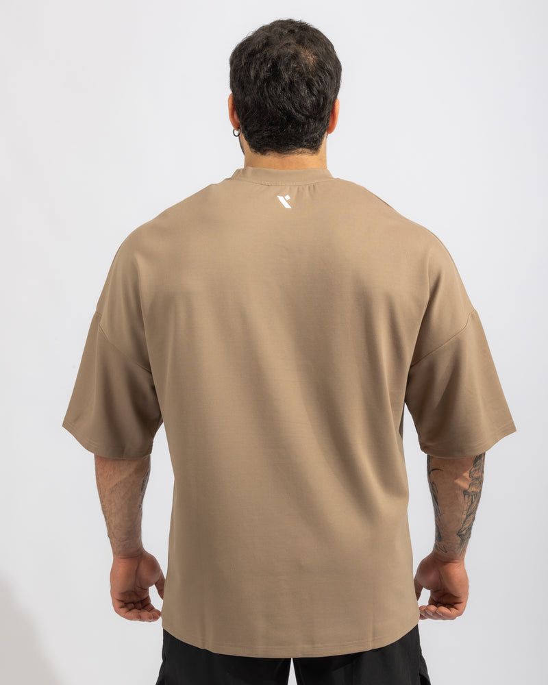 Power Oversized Tee - Brown