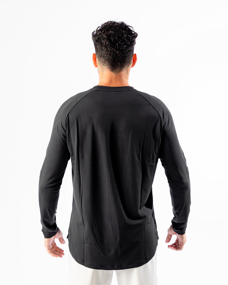 Momentum Long Sleeve Tee-Black